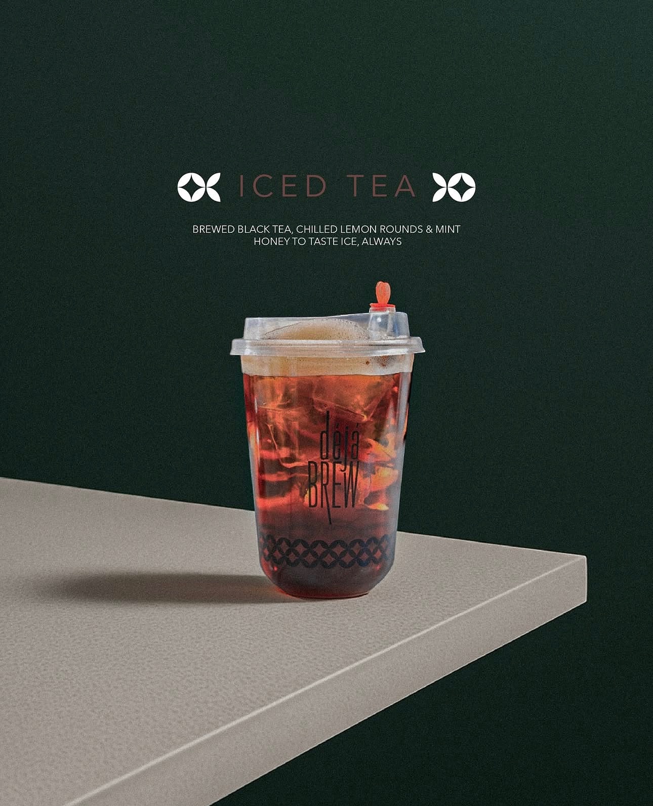 Deja Brew iced tea poster